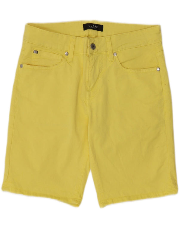 GUESS Casual Shorts til kvinder W29 Medium Gul Bomuld