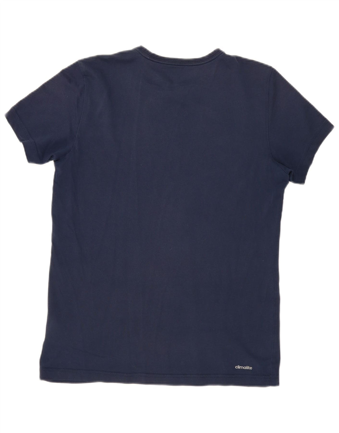 Adidas Herre Climalite grafisk T-shirt top mellem marineblå bomuld