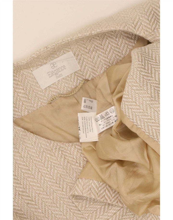 Elegance Dameoverfrakke UK 12 Medium Beige Sildebenshør