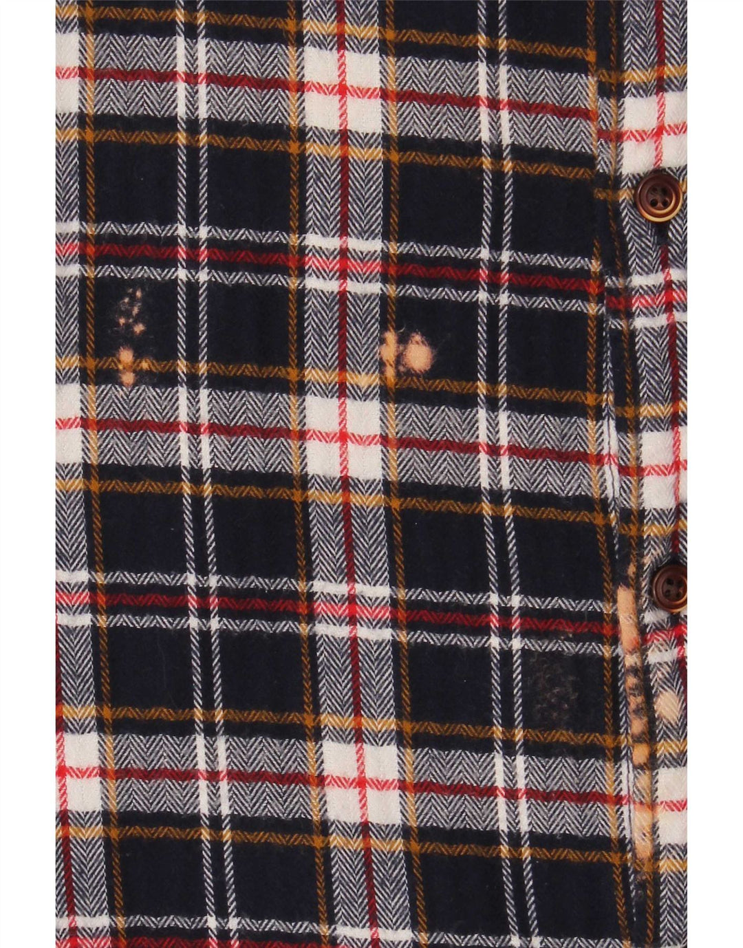 Superdry Herre Regular Fit Flanellskjorte XL Marineblå Ternet Bomuld