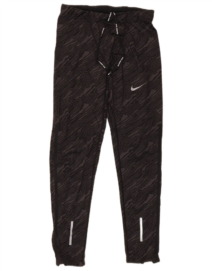 Nike Dame Dri Fit Leggings Large Black Tie Dye Polyester