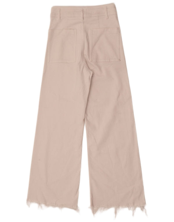Zara Womens The Marine Jeans med høj talje og brede ben EU 36 XS W26 L28 Hvid