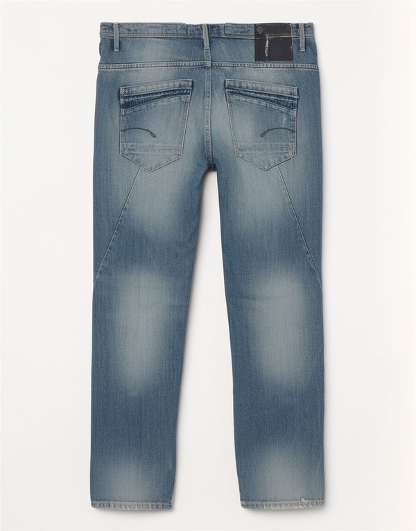 G-Star Dame Distressed Straight Jeans W27 L27 Blå Bomuld