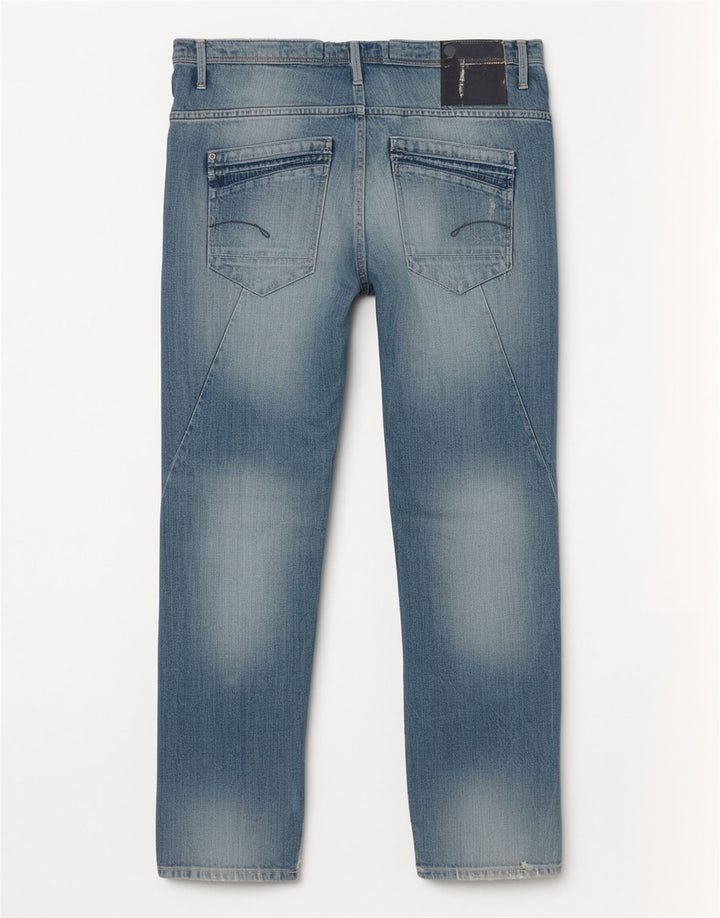 G-Star Dame Distressed Straight Jeans W27 L27 Blå Bomuld
