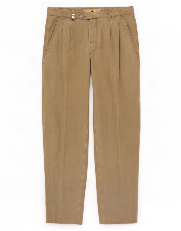 Camel Active Herre Pegged Chino Bukser IT 48 Medium W30 L30 Khaki Bomuld