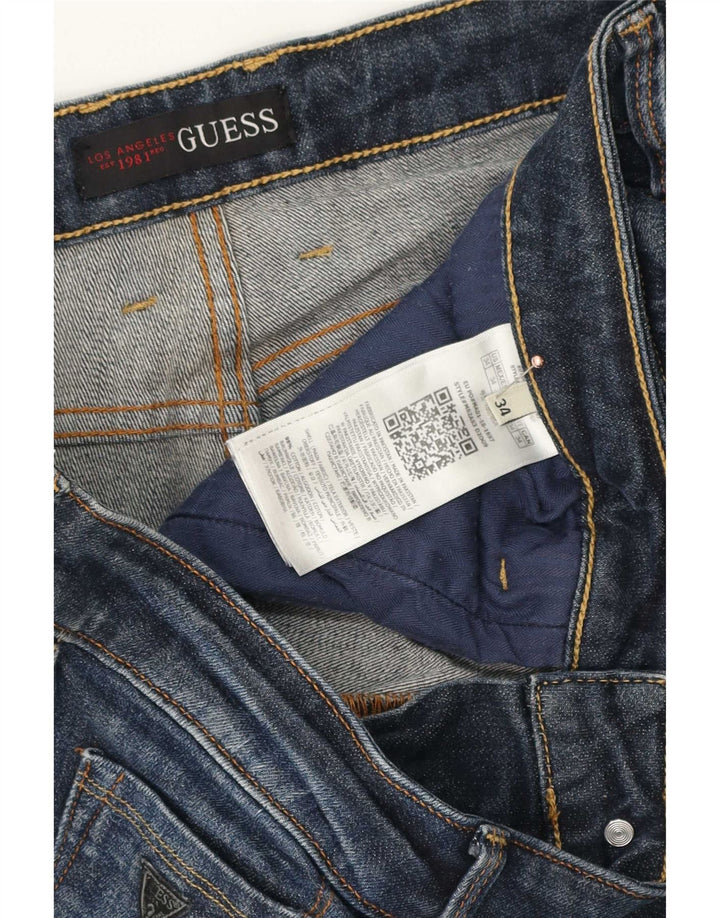 Guess Slim Jeans til mænd W34 L34 Marineblå bomuld