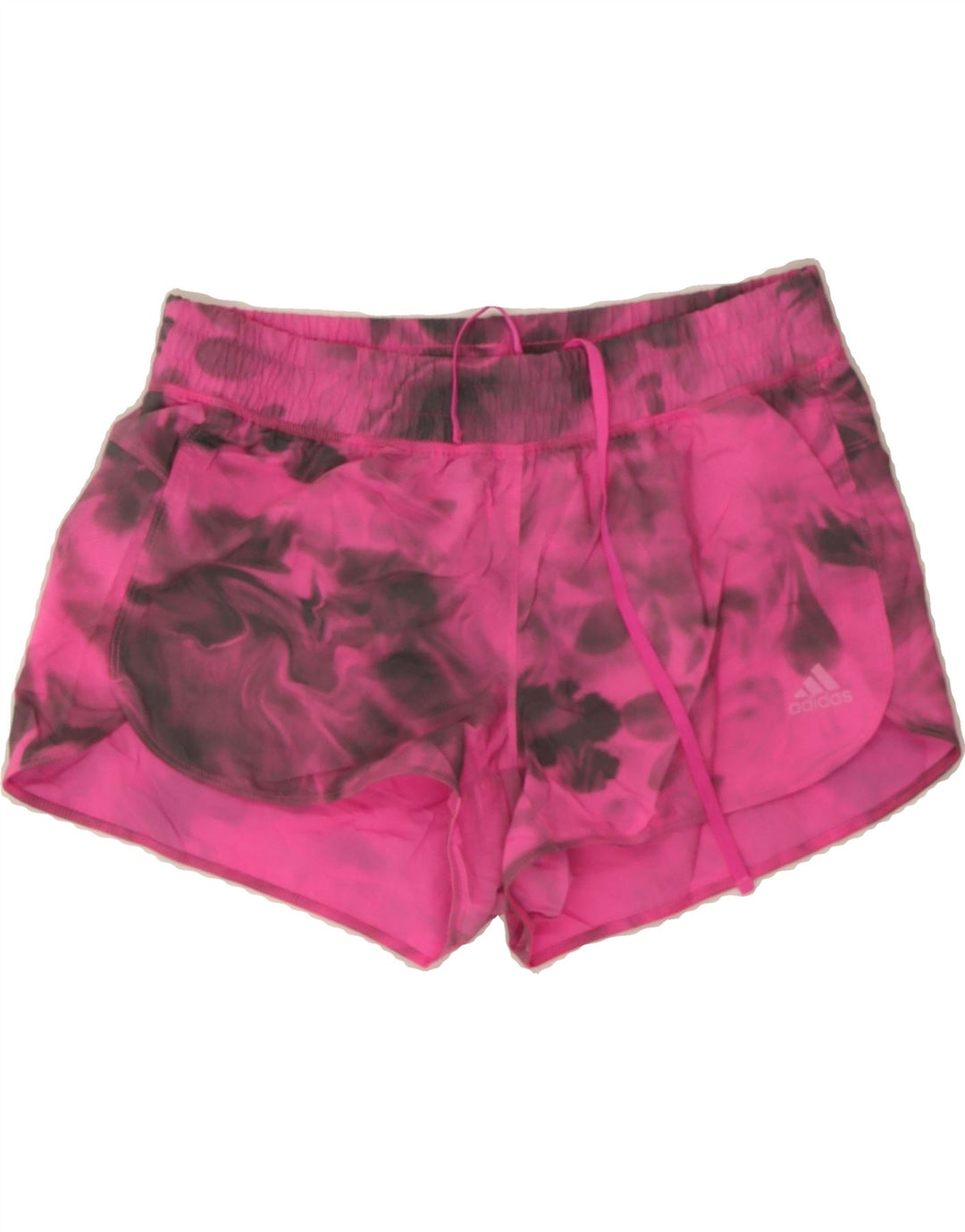 ADIDAS Womens Sport Shorts UK 8/10 Small Pink Tie Dye Polyester Vintage Adidas and Second-Hand Adidas from Messina Hembry 