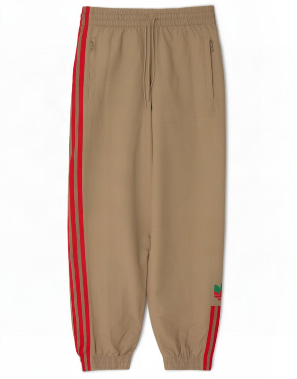 Adidas Dame træningsdragt Bukser Joggers UK 12 Medium Beige Nylon