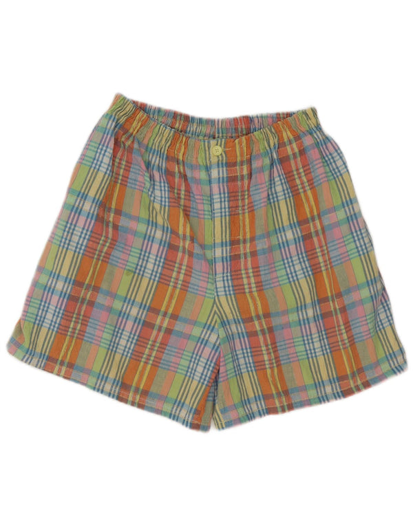 Benetton kvinders højtaljede shorts W28 Medium flerfarvet ternet