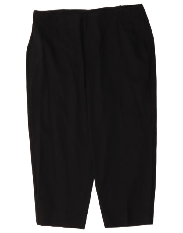 Mossimo Dame Stretch Højtalje Capri Bukser US 16 XL W32 L22 Sort