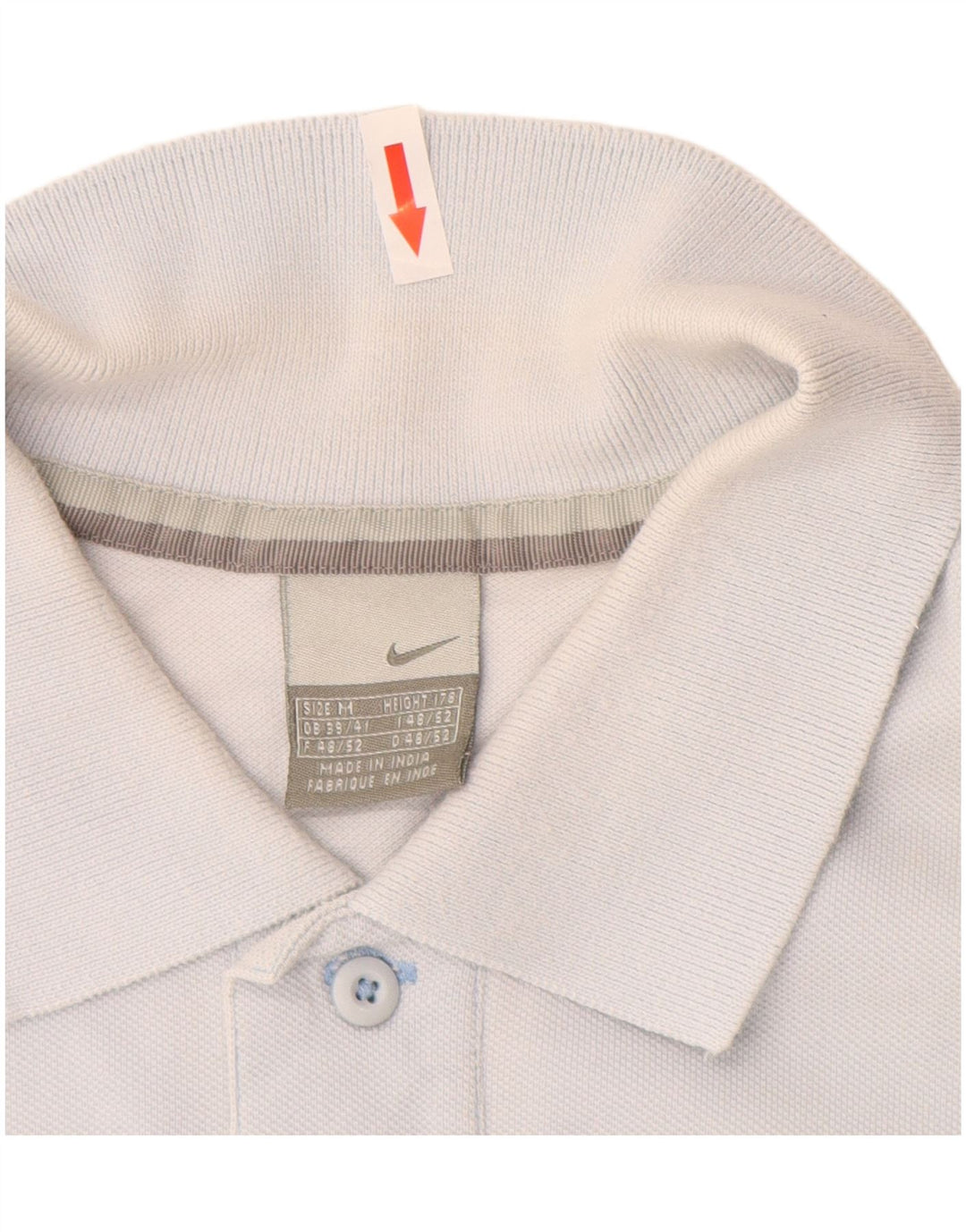 Nike Polo skjorte til mænd UK 39/41 Medium Blue Bomuld