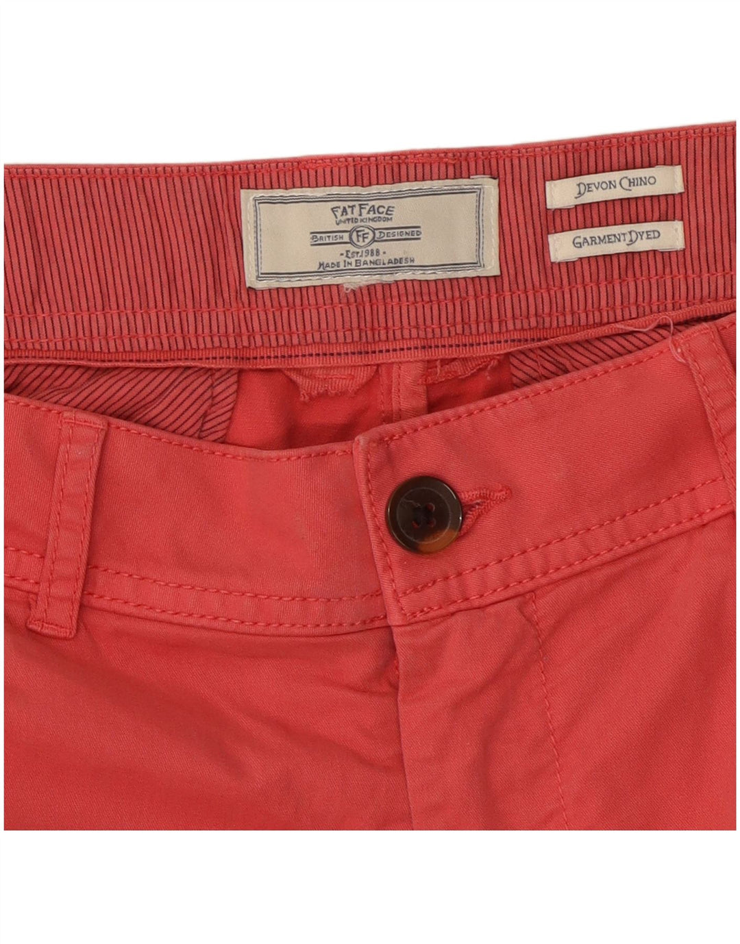 Fat Face Dame Devon Slim Chino Bukser W30 L26 Rød