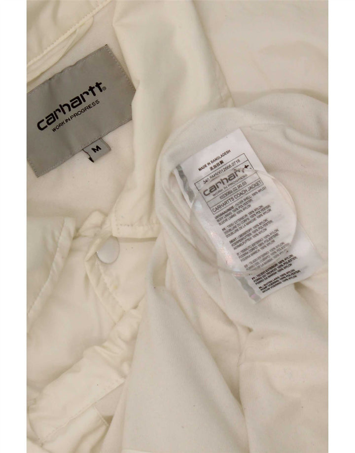 Carhartt Herre grafisk regnjakke UK 38 Medium White Nylon