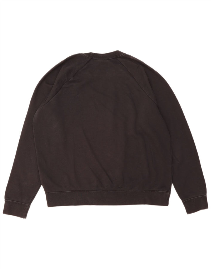 Nike Dame Sweatshirt Jumper UK 16 Stor sort bomuld