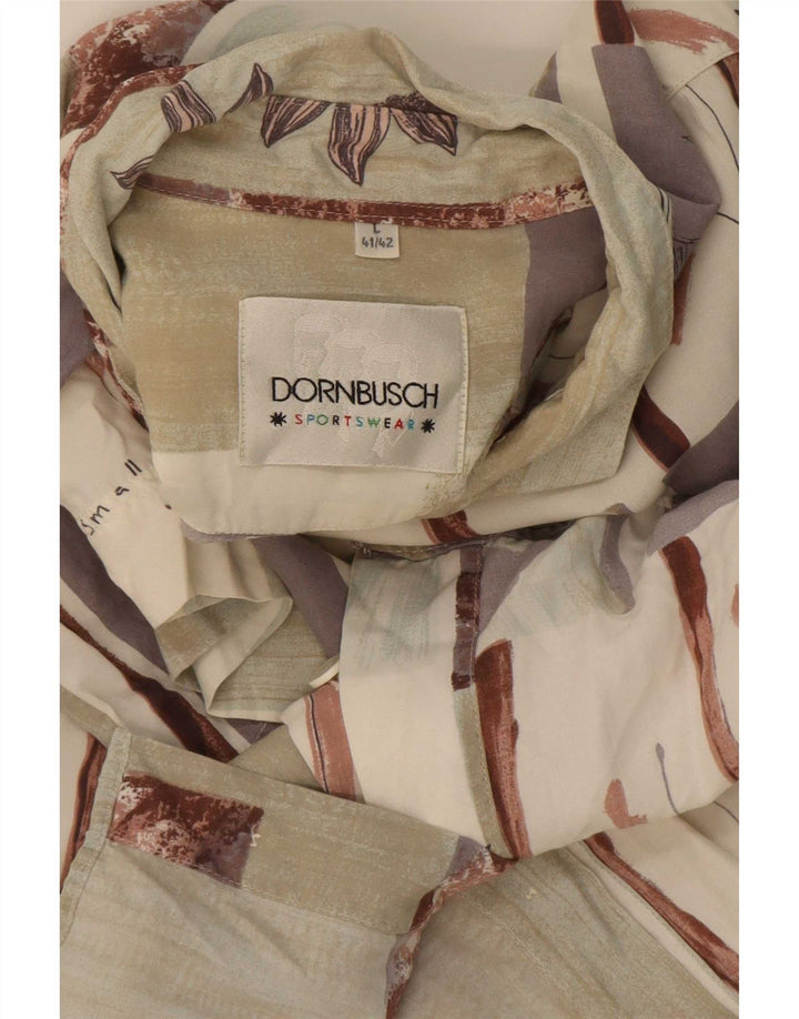Dornbusch Kortærmet Herreskjorte Størrelse 41/42 Stor Flerfarvet Patchwork