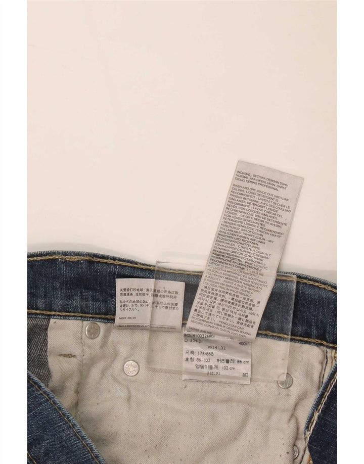 Levi's Slim Jeans til mænd W34 L32 Blå