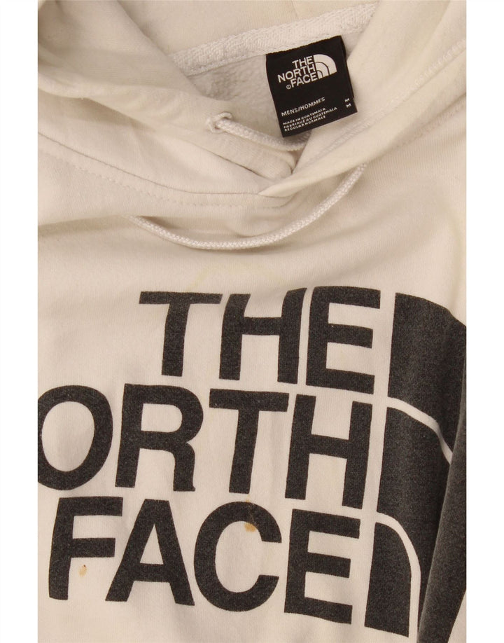 The North Face Herre Grafisk Hoodie Jumper Medium Hvid Bomuld