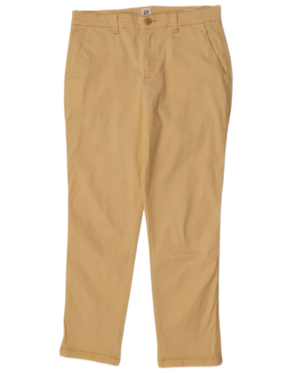 Gap Womens Girlfriend Slim Chino Bukser US 6 Medium W28 L27 Gul Bomuld