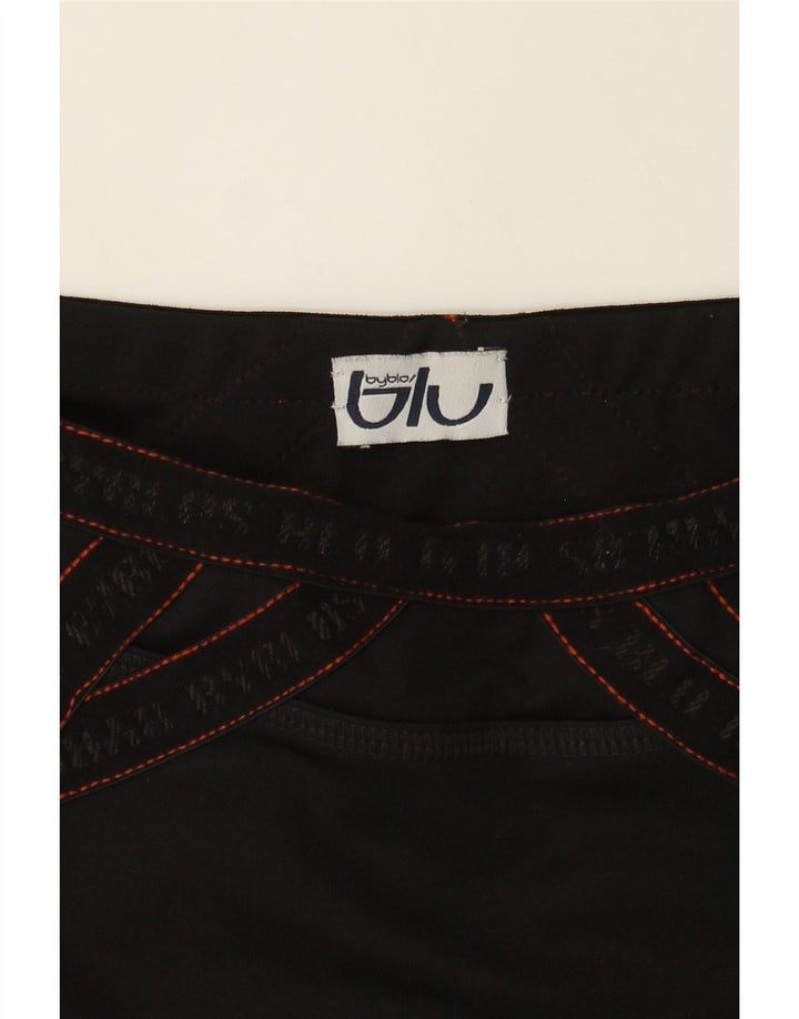 BYBLOS Womens Straight Skirt W28 Medium  Black Polyamide Vintage Byblos and Second-Hand Byblos from Messina Hembry 