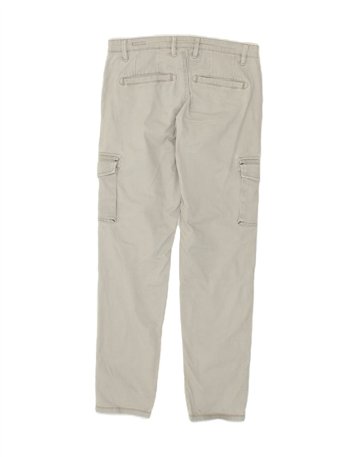 CLAYTON Womens Slim Cargo Trousers IT 46 Large W30 L30  Grey Cotton Vintage Clayton and Second-Hand Clayton from Messina Hembry 