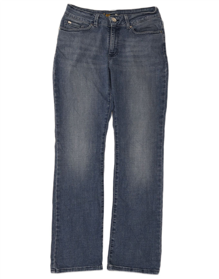 Lee Womens Curvy Bootcut Jeans US 8 Medium W28 L30 Blue Cotton