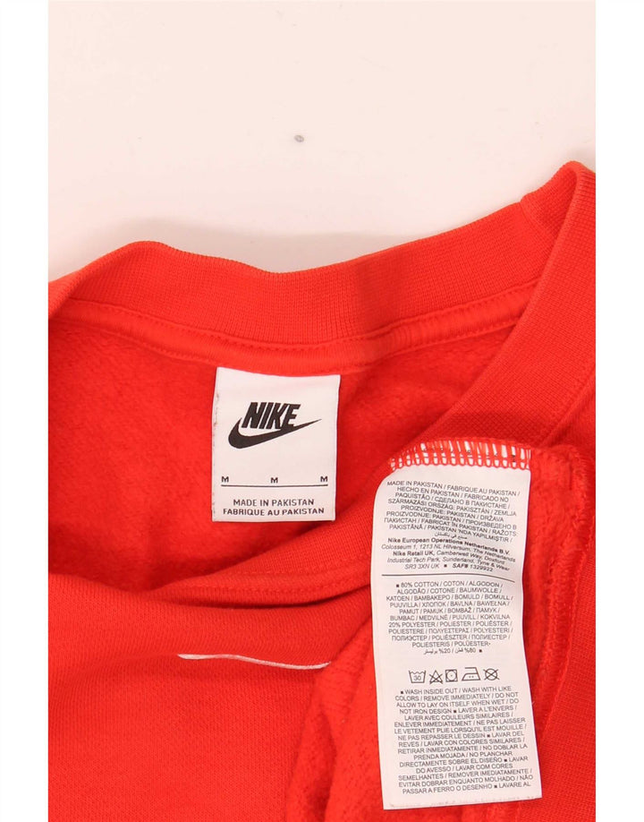 Nike Herre Loose Fit Sweatshirt Jumper Medium Rød Bomuld