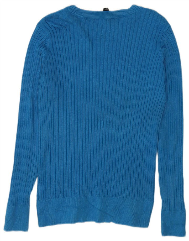 M&Co Dame Boat Neck Jumper Sweater UK 10 Small Blue