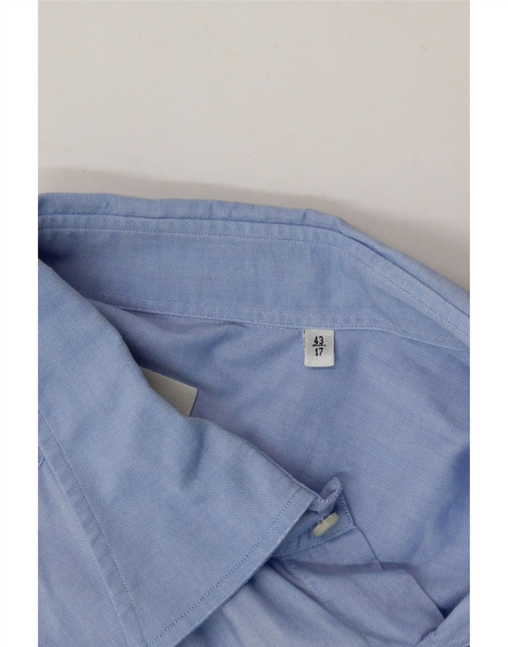 TRUSSARDI Mens Shirt Size 43 17 XL Blue Cotton Vintage Trussardi and Second-Hand Trussardi from Messina Hembry 