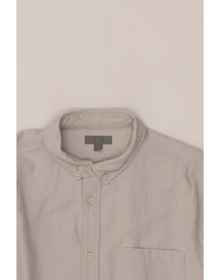 COS Mens Shirt Small Grey Lyocell Vintage Cos and Second-Hand Cos from Messina Hembry 