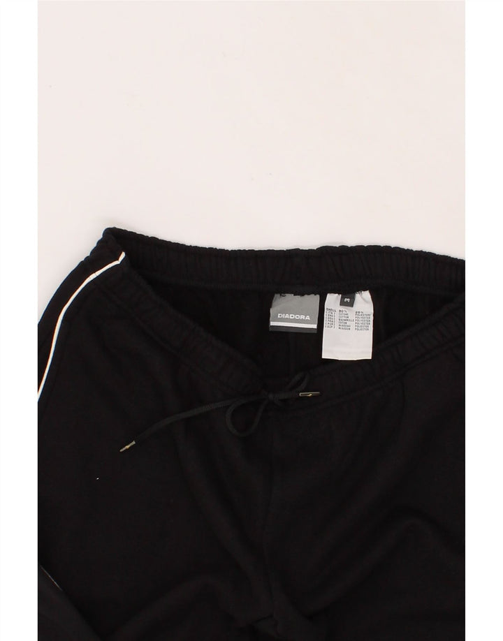 DIADORA Mens Tracksuit Trousers Medium Black Cotton Vintage Diadora and Second-Hand Diadora from Messina Hembry 