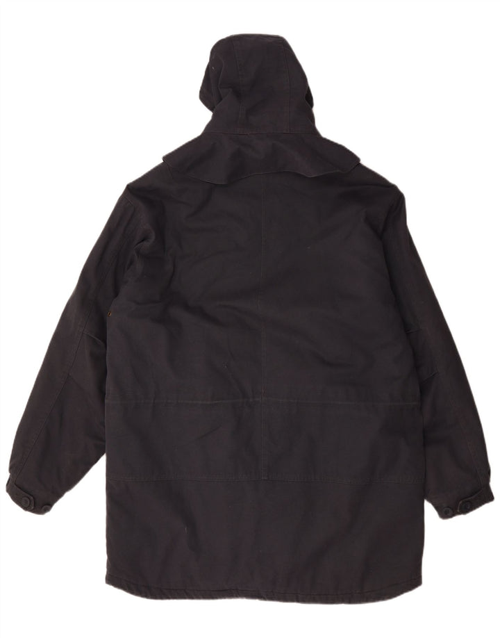 Marks & Spencer Herre Hooded Parka Jacket UK 42 XL Navy Blue