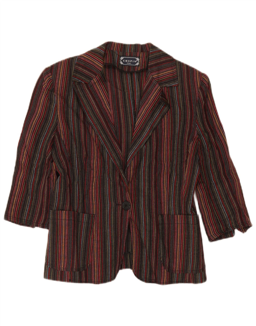 Chopin Roma Dame 3/4 ærmet blazerjakke IT 44 Medium Flerfarvet