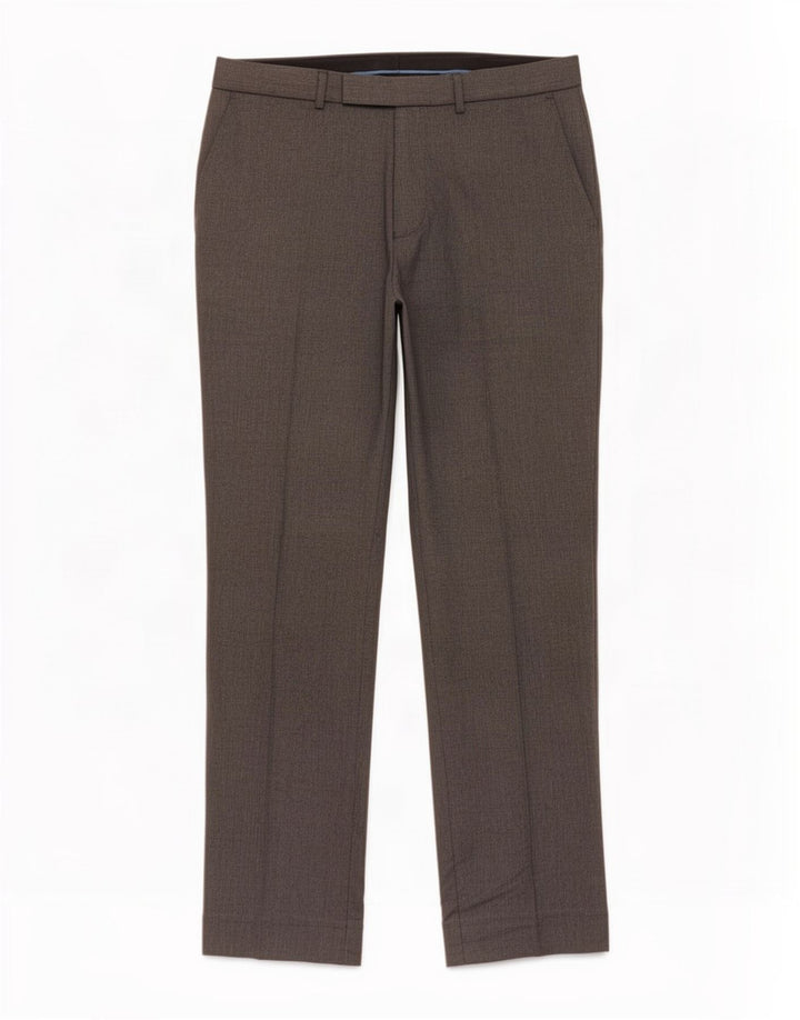 Marks & Spencer Straight Chino-bukser til mænd W34 L31 Grå polyester