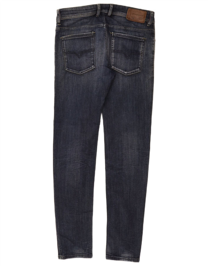 DIESEL Herre Sleenker Slim Skinny Jeans W33 L32 Marineblå Bomuld