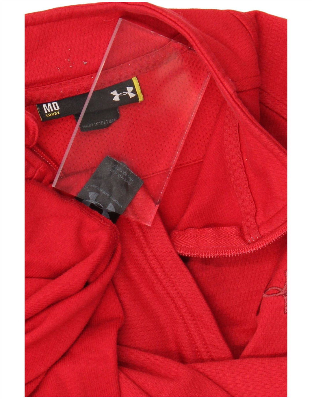 UNDER ARMOUR Dame Loose Fit træningsdragt Topjakke UK 14 Medium Rød