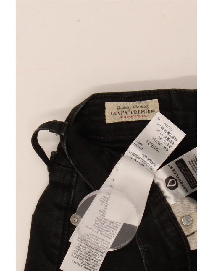 Levi's skinny jeans til kvinder W28 L32 sort bomuld