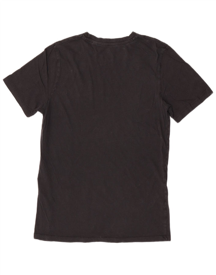 Jack & Jones Dame T-Shirt Top UK 12 Medium Sort Bomuld