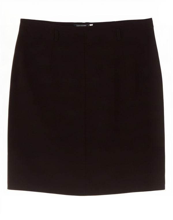 Marks & Spencer lige nederdel til kvinder UK 8 Small W28 Black Polyester