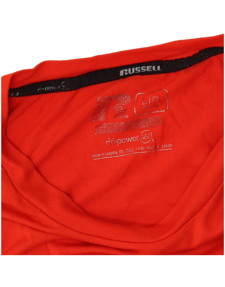 Russell Athletic Herre Dri-Power Top Langærmet Stor Orange Polyester