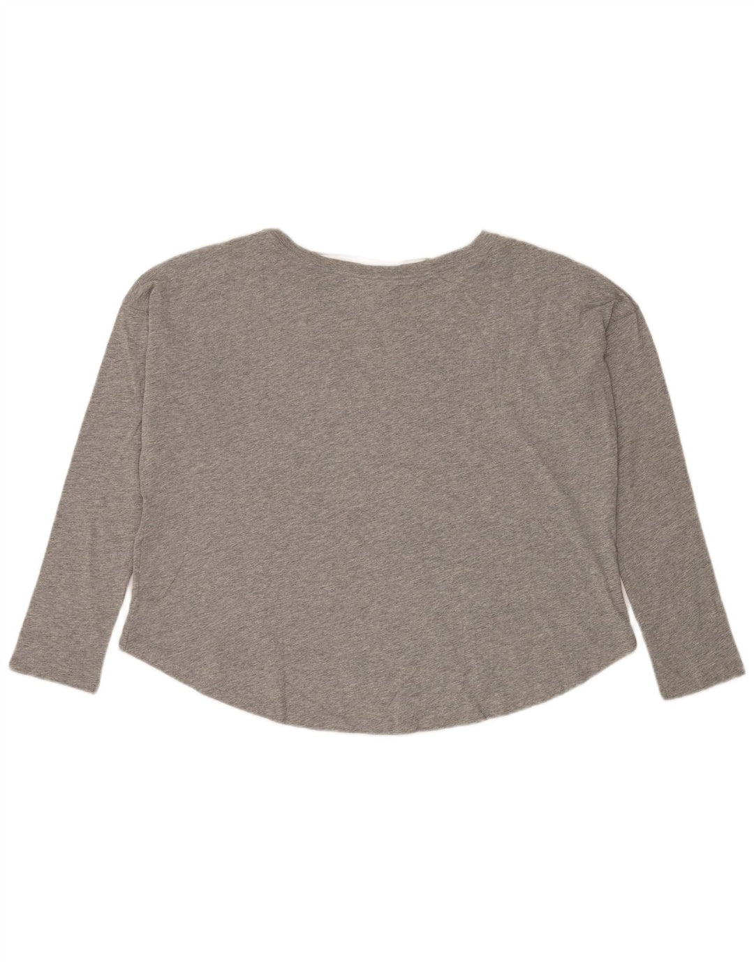 Nike Womens Crop Oversized grafisk top Langærmet UK 18 XL Grå Flecked