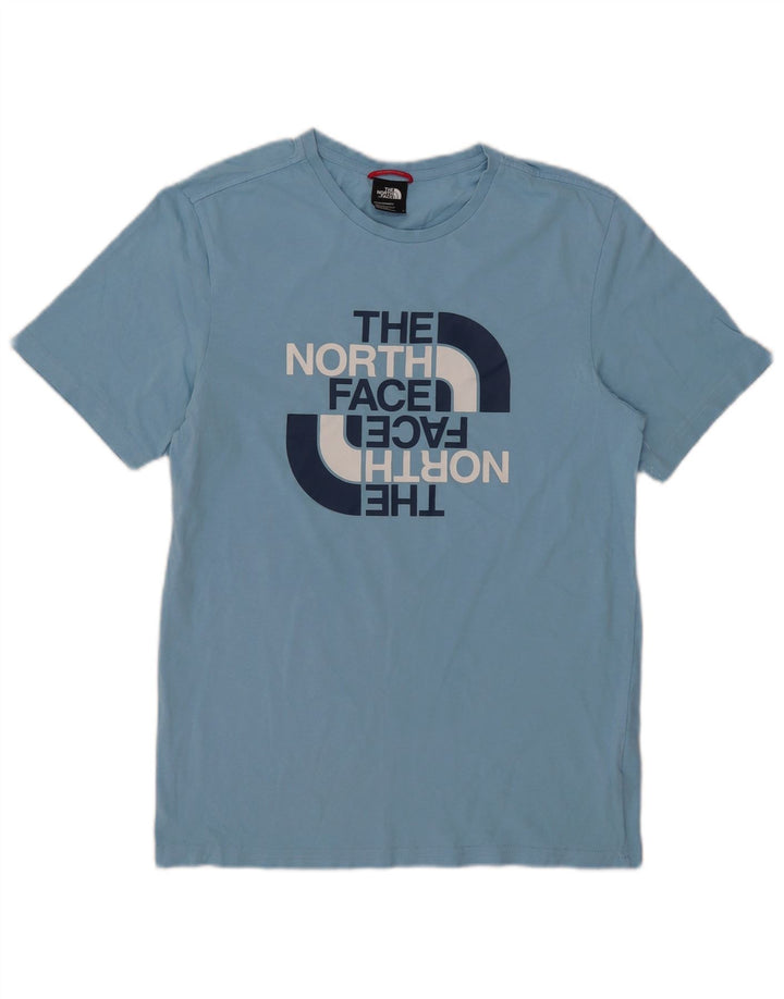 The North Face Herre Grafisk T-Shirt Top Lille Blå Bomuld
