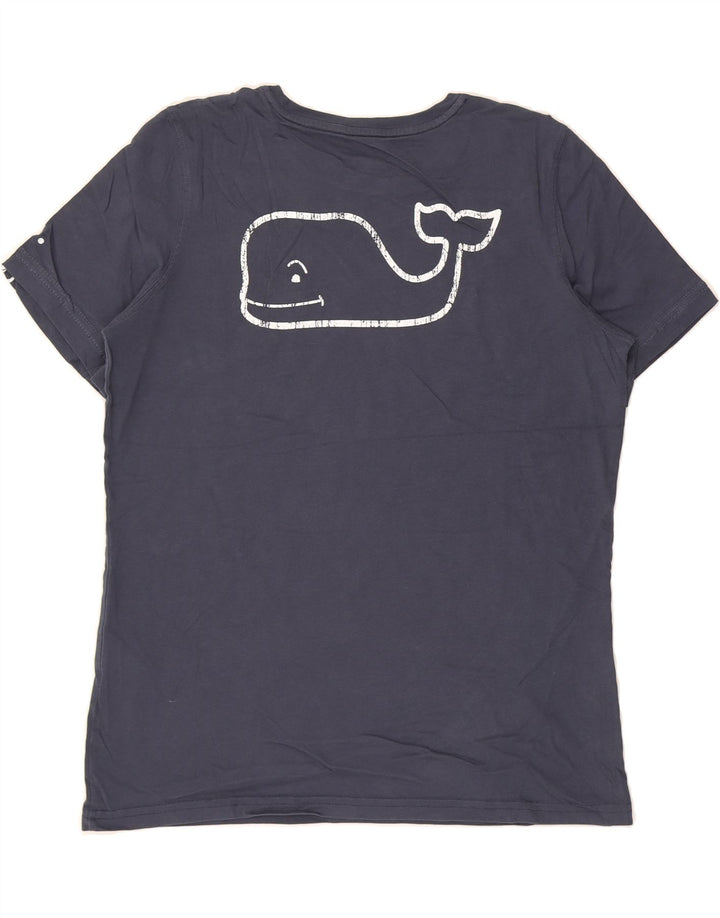 VINEYARD VINES Mens Graphic T-Shirt Top Small Navy Blue Cotton Vintage Vineyard Vines and Second-Hand Vineyard Vines from Messina Hembry 