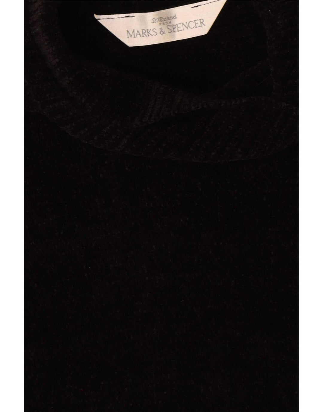 Marks & Spencer Kortærmet Jumper Kjole til kvinder UK 12 Medium Sort