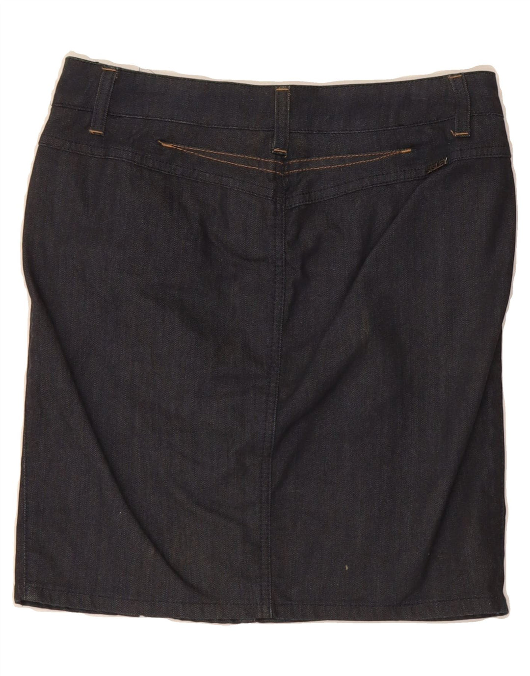 SISLEY Womens Denim Skirt IT 40 Small W30 Navy Blue Cotton Vintage Sisley and Second-Hand Sisley from Messina Hembry 