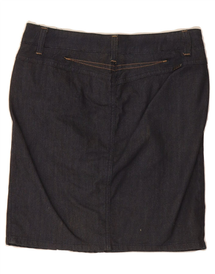 SISLEY Womens Denim Skirt IT 40 Small W30 Navy Blue Cotton Vintage Sisley and Second-Hand Sisley from Messina Hembry 