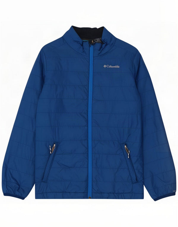 Columbia Dame Polstret Jakke UK 14 Large Blue Nylon