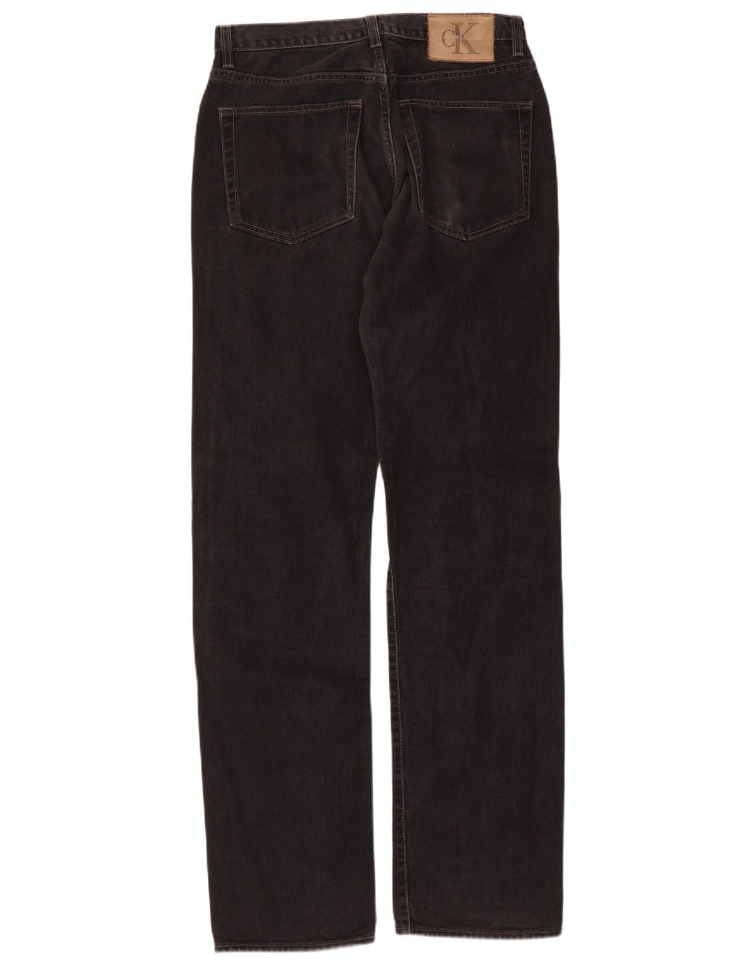 Calvin Klein Straight Jeans til mænd W31 L33 Sort bomuld