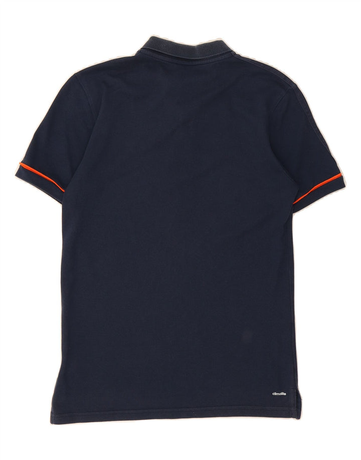 ADIDAS Mens Climalite Polo Shirt Small Navy Blue Cotton Vintage Adidas and Second-Hand Adidas from Messina Hembry 