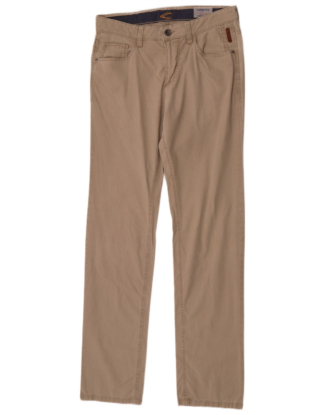 Camel Active Herre Lige Casual Bukser W33 L36 Beige Bomuld