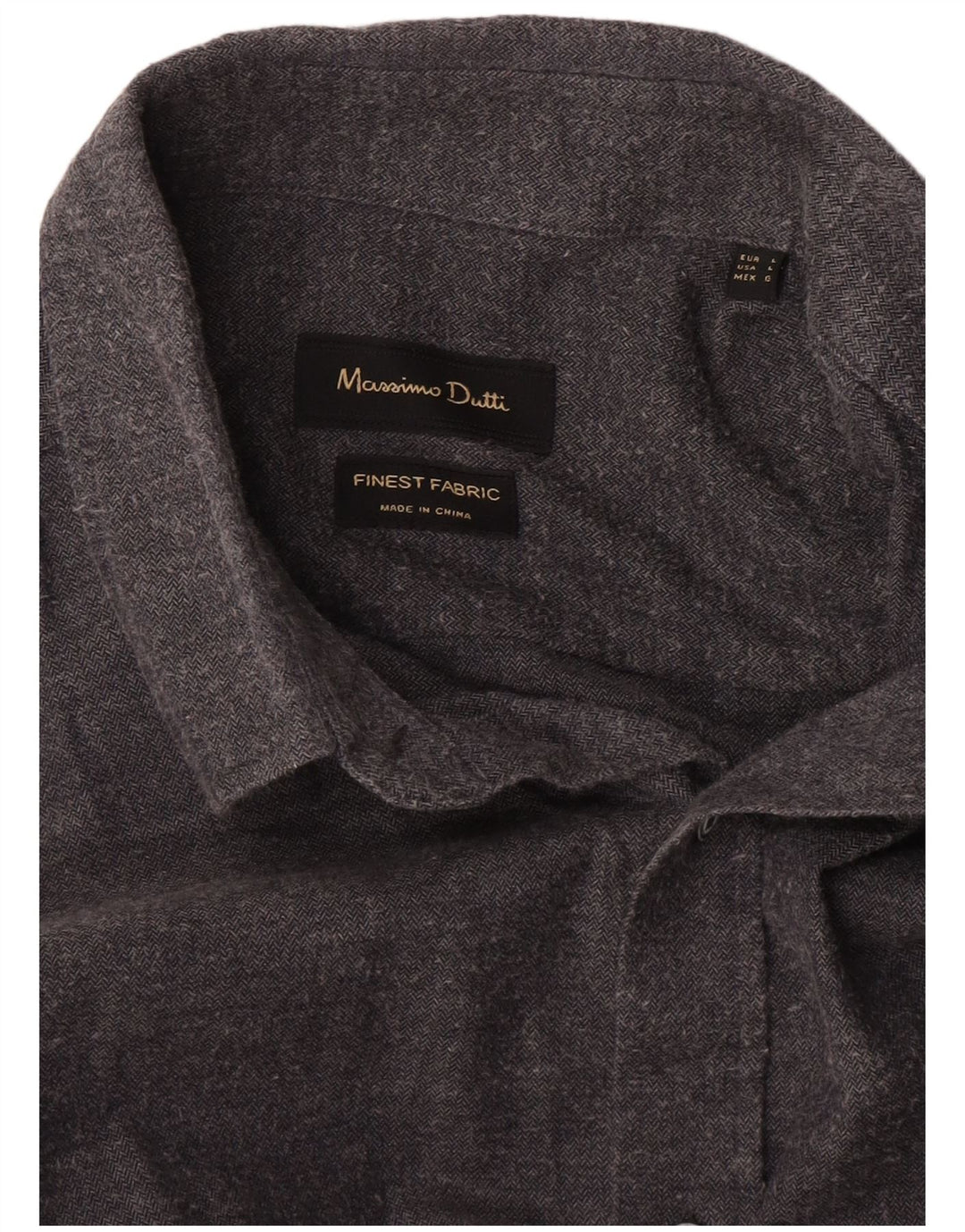 Massimo Dutti Herreskjorte Stor grå sildeben